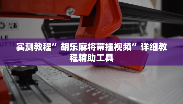 实测教程”胡乐麻将带挂视频”详细教程辅助工具
