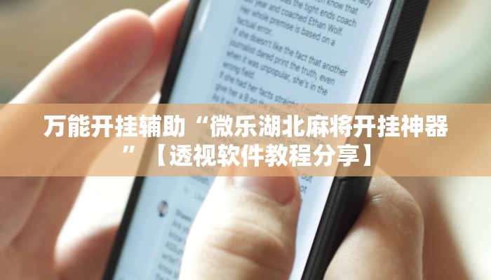 辅助神器“蜜瓜大厅辅助器”分享必要外挂教程