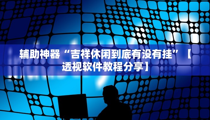辅助神器“吉祥休闲到底有没有挂”【透视软件教程分享】