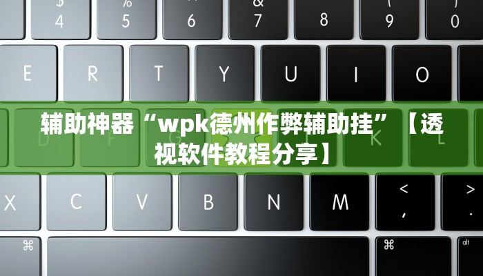 辅助神器“wpk德州作弊辅助挂”【透视软件教程分享】